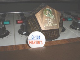 Q104 Calendar and Martin's pin